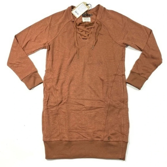 New Prana Cozy Up Terry Dress Size Small Roux Heather - Picture 1 of 6
